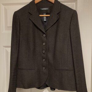 LAUREN RALPH LAUREN BLAZER Women's 10 Herringbone, lined - UNWORN